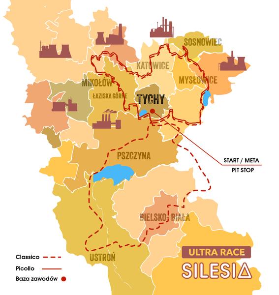 Mapa Ultra Race Silesia