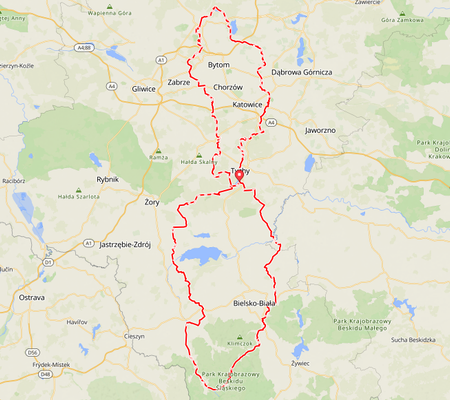 Mapa Ultra Race Silesia